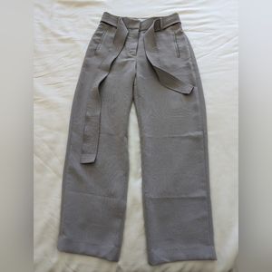 Aritzia tie front pants Opale Grey
